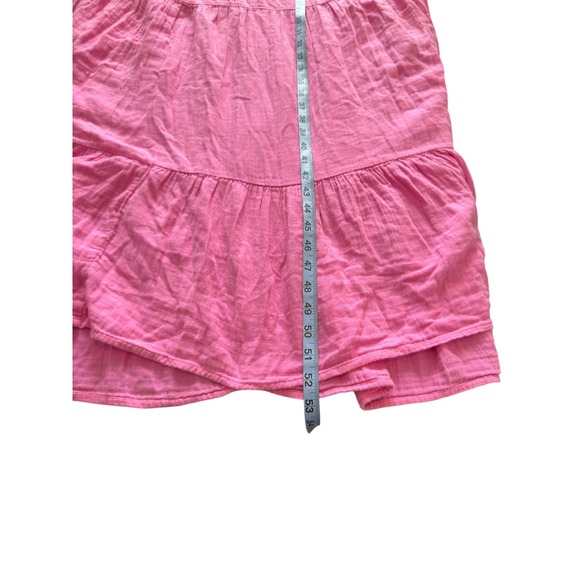 Lou & Grey for Loft Dress Pastel Pink Maxi Tiered Broomstick Whimsical Size XL - Picture 12 of 12